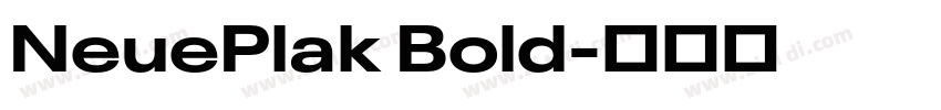 NeuePlak Bold字体转换 NeuePlak Bold字体转换